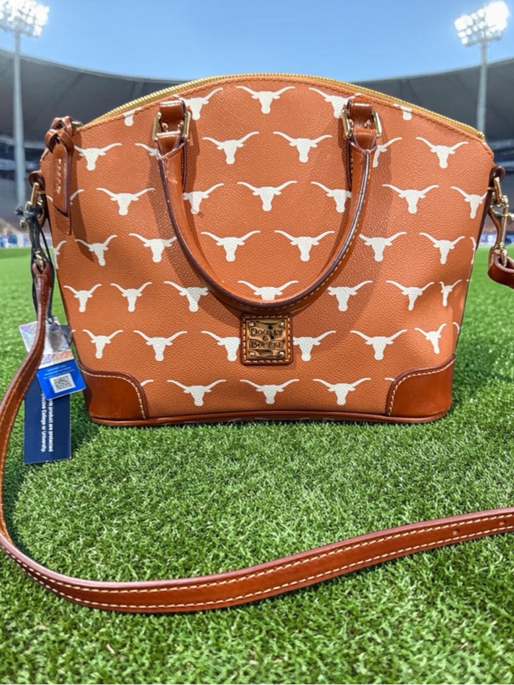 UT Austin University of Texas Dooney Crossbody Satchel